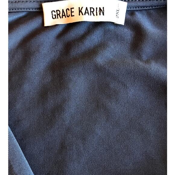 Grace Karin Plus Size Bodycon Ruched Sheath Dress size 2XL - Picture 5 of 7